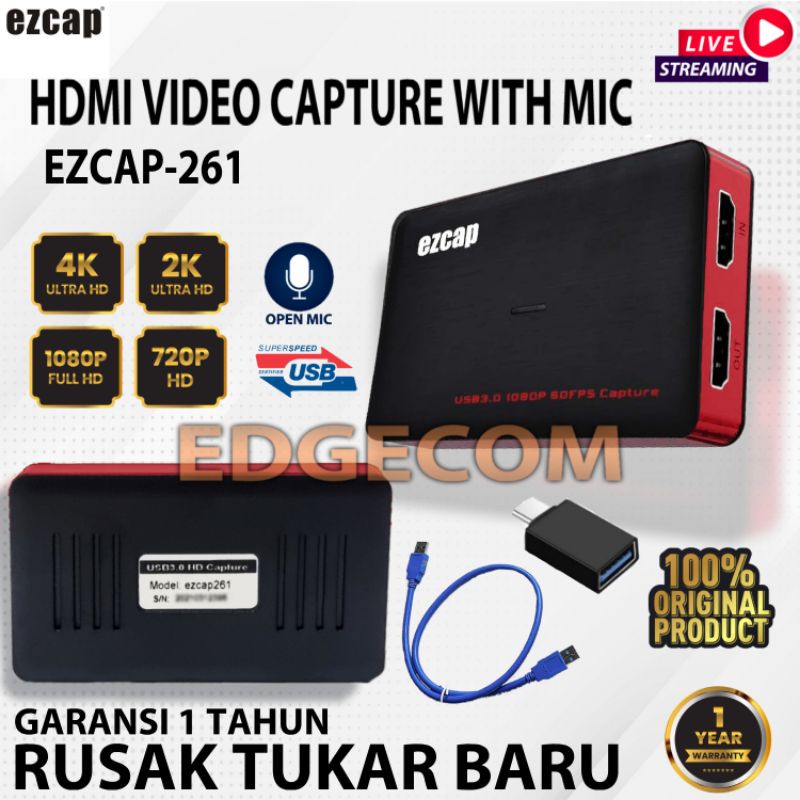 EZCAP 321C USB 3.0 Video Capture GAMELINK RAW 4K30fps