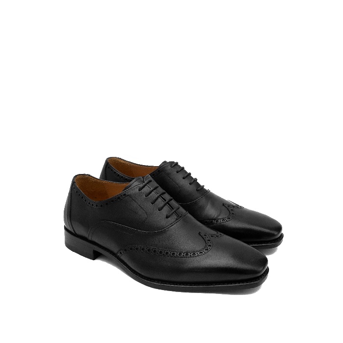 LEONARDO BLACK Sepatu Kulit Oxford Pria by Mario Minardi