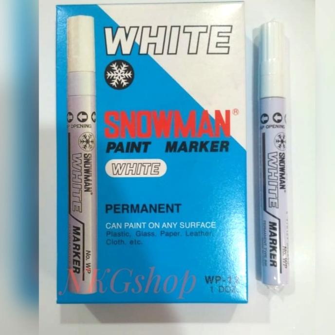 

Spidol paint marker snowman putih/spidol putih permanent-WP 12