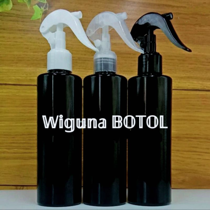 Botol Spray Triger 250ml Hitam Model Rf / Botol PET 250ml Hitam Model RF Tutup Spray Triger