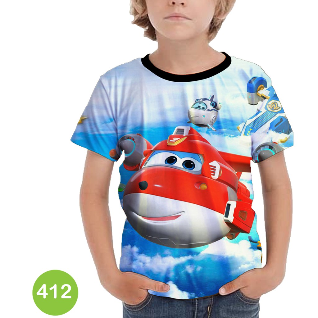 Baju Super Wings Baju Anak Printing #412