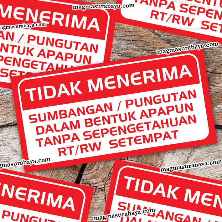 

Sticker Tidak Menerima Sumbangan