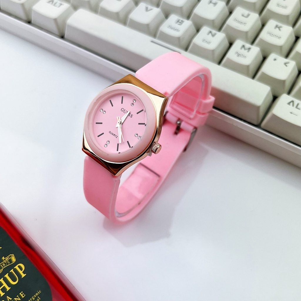 COD✅ Jam Tangan Wanita Karet Gaya Korea Fashion Watch Analog Silikon Harga Murah   S1220