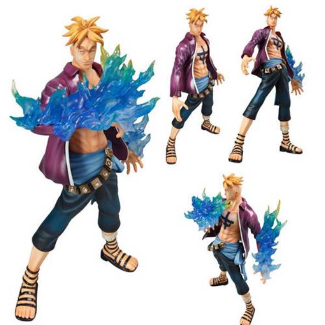 One Piece original Pop DX by Megahouse Shirohige Commander Fusichou Marco action figure