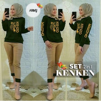 Baju Setelan Wanita Dewasa Import Kekinian Terbaru 2020 set kenken