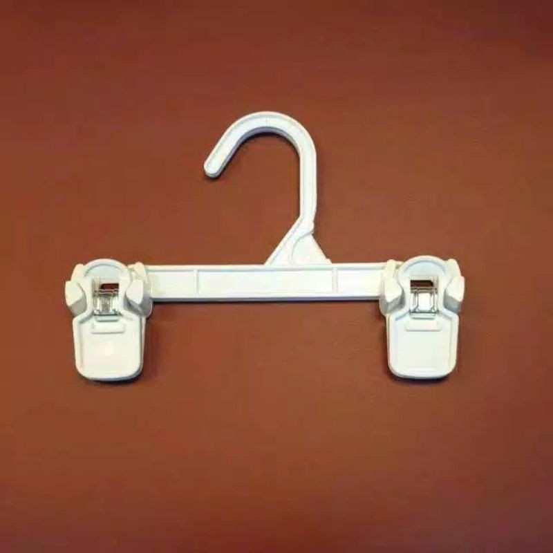 Hanger Jepit Celana Hanger Celana 6508 uk 20cm (12Pcs) Gantungan Celana Anak Hanger Jepit Celana Gan