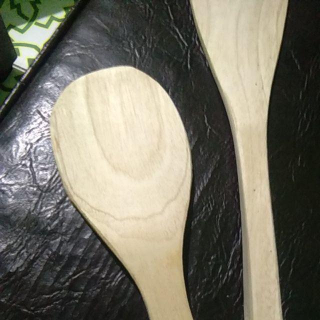 Centong / Sendok Nasi Kayu Mahoni Ukuran Sedang / Centong Media Lukis