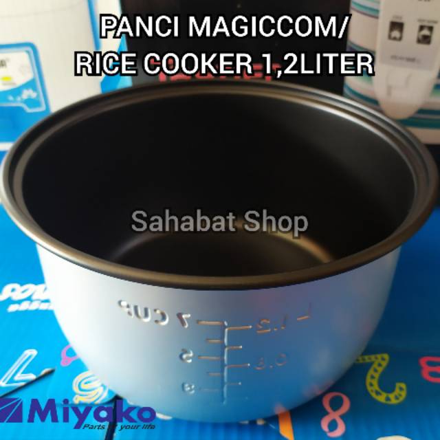 panci magic com rice cooker 1 2 liter miyako mcm 612