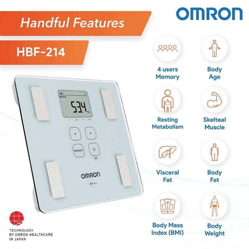 TIMBANGAN OMRON KARADA SCAN HBF 214 / BODY FAT COMPOSITION MONITOR / TIMBANGAN LEMAK TUBUH KARADA SCAN OMRON