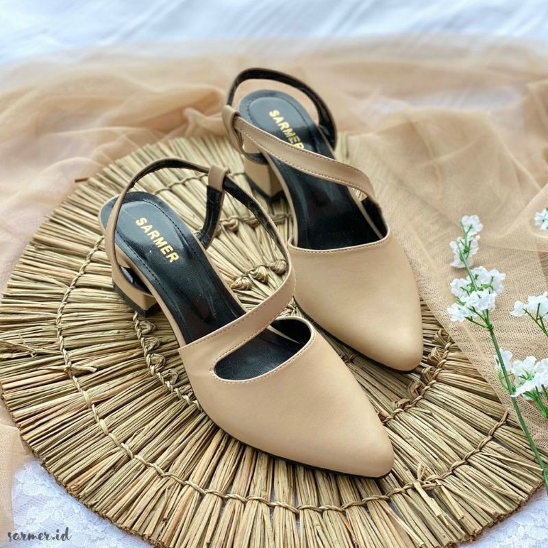 sepatu hak sarmer empuk dan nyaman