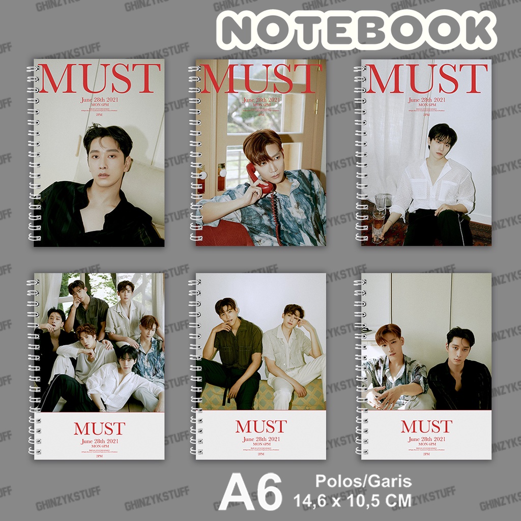 

Notebook KPOP 2PM Must Light Ver Ukuran A6 10,5 cm x 14,8 cm