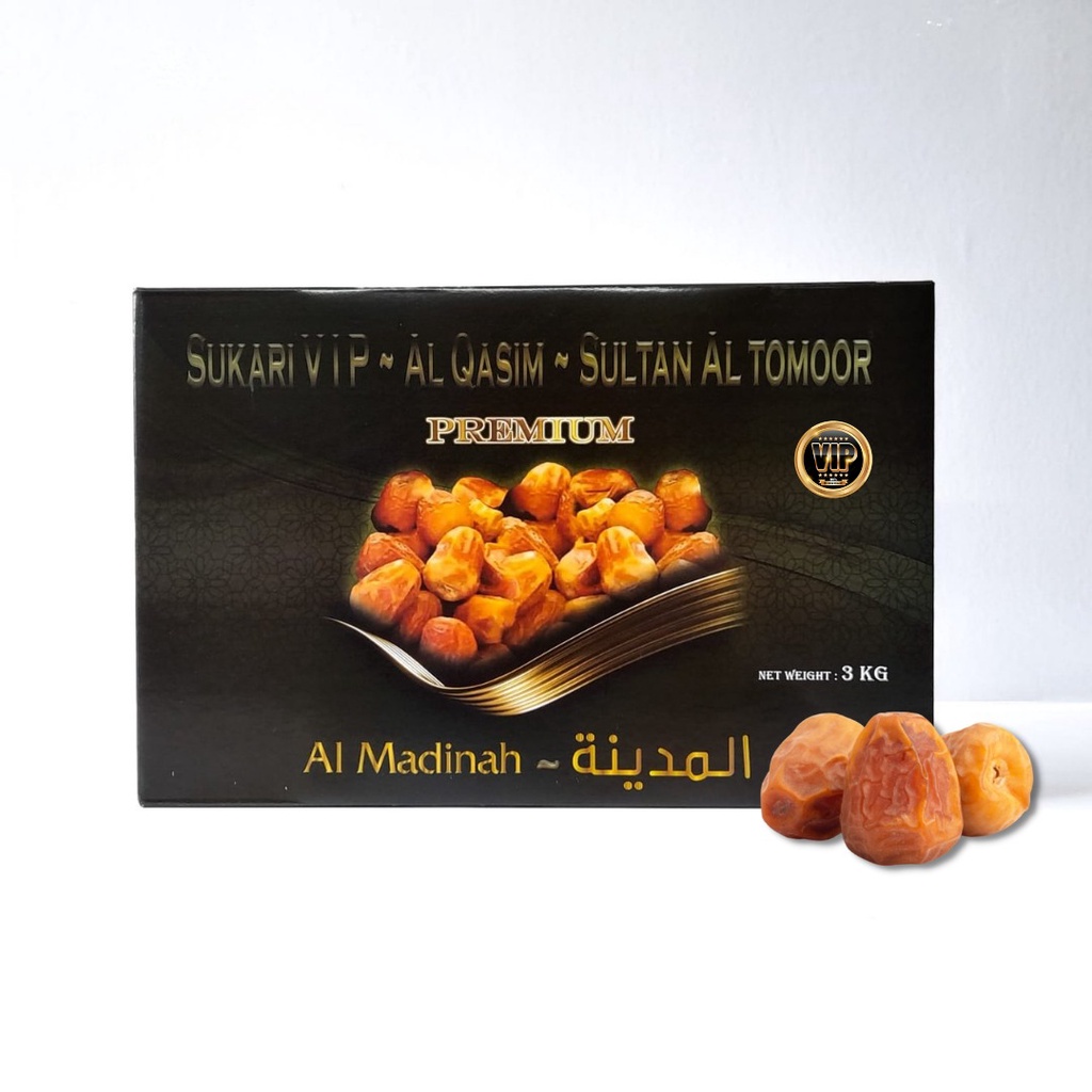 

Kurma Sukari 3kg Sukari VIP Sultan Al Tomoor - KEMTAN/