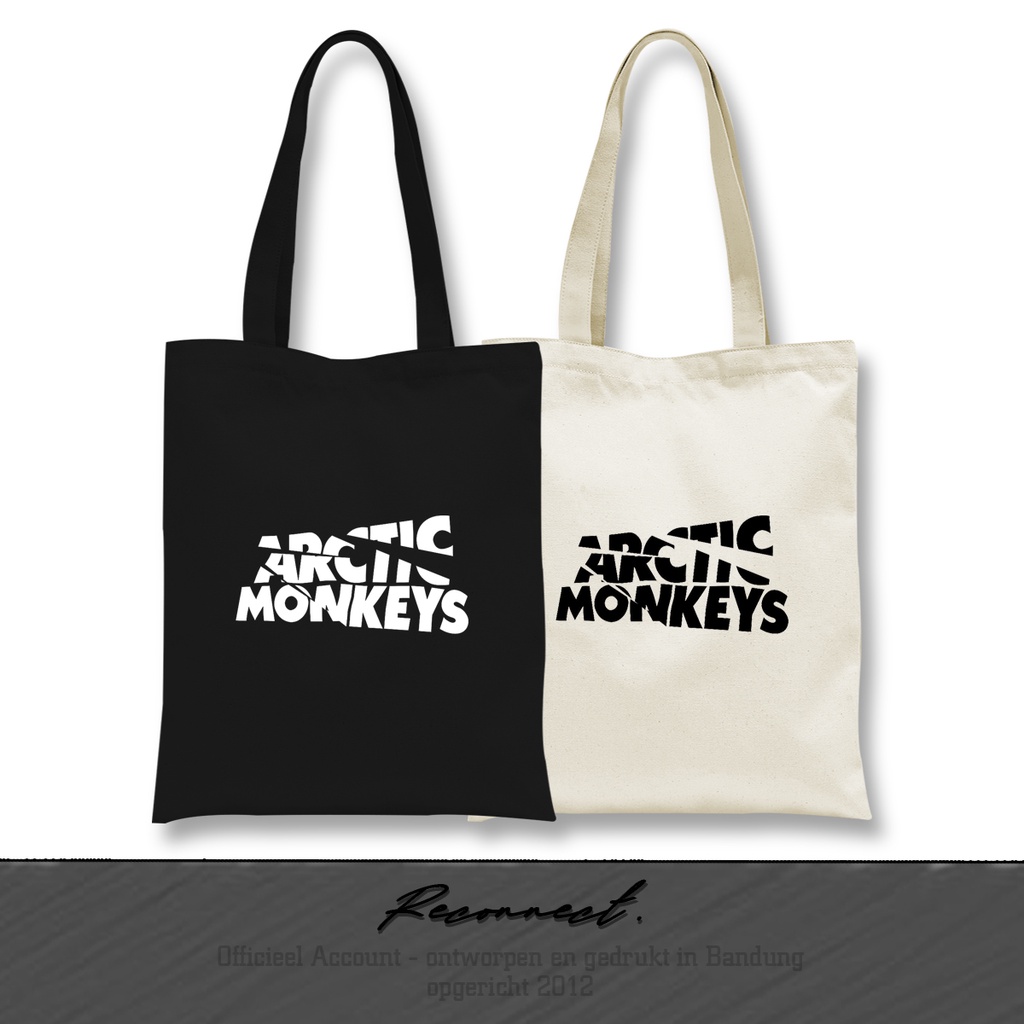 Reconnect TOTE BAG Arctic Monkey Text - Gratis Tambah Nama