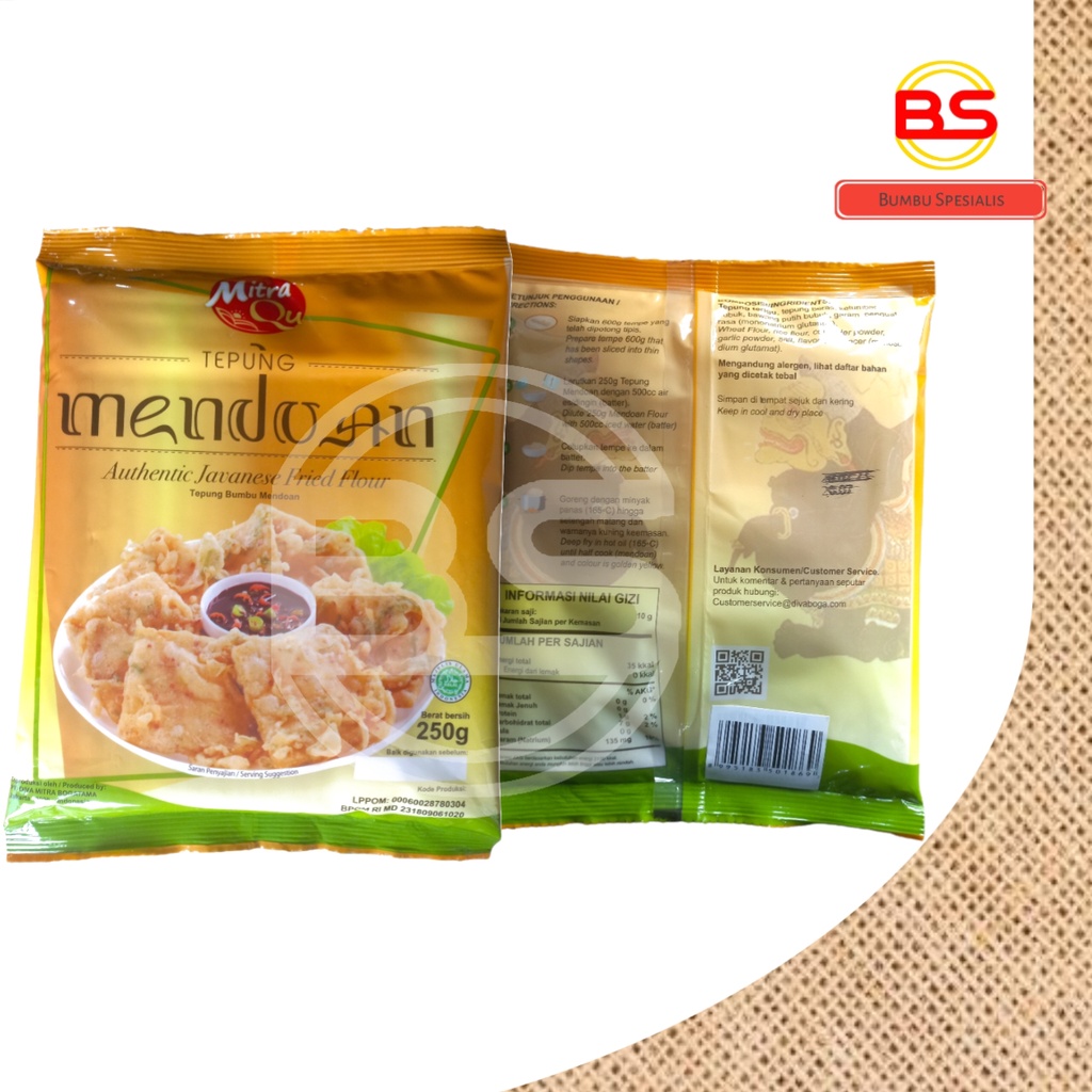 Mitra Qu Tepung Bumbu Mendoan 250 gr - HALAL