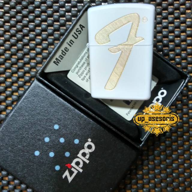 Zippo arau Korek Api Custom ukir grafir Logo Fender