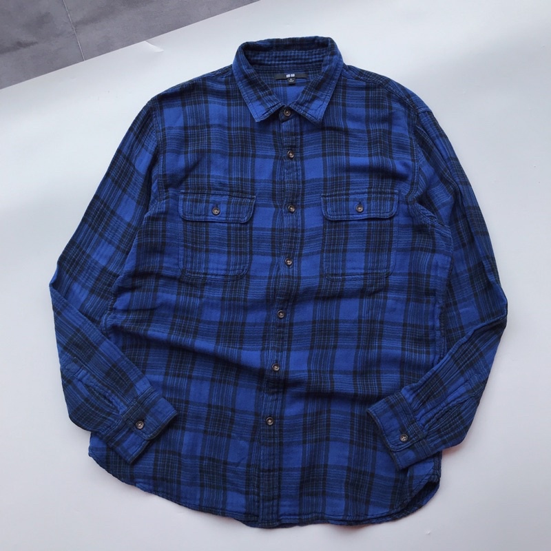 UNIQLO FLANNEL (SIZE: XL) | SECOND