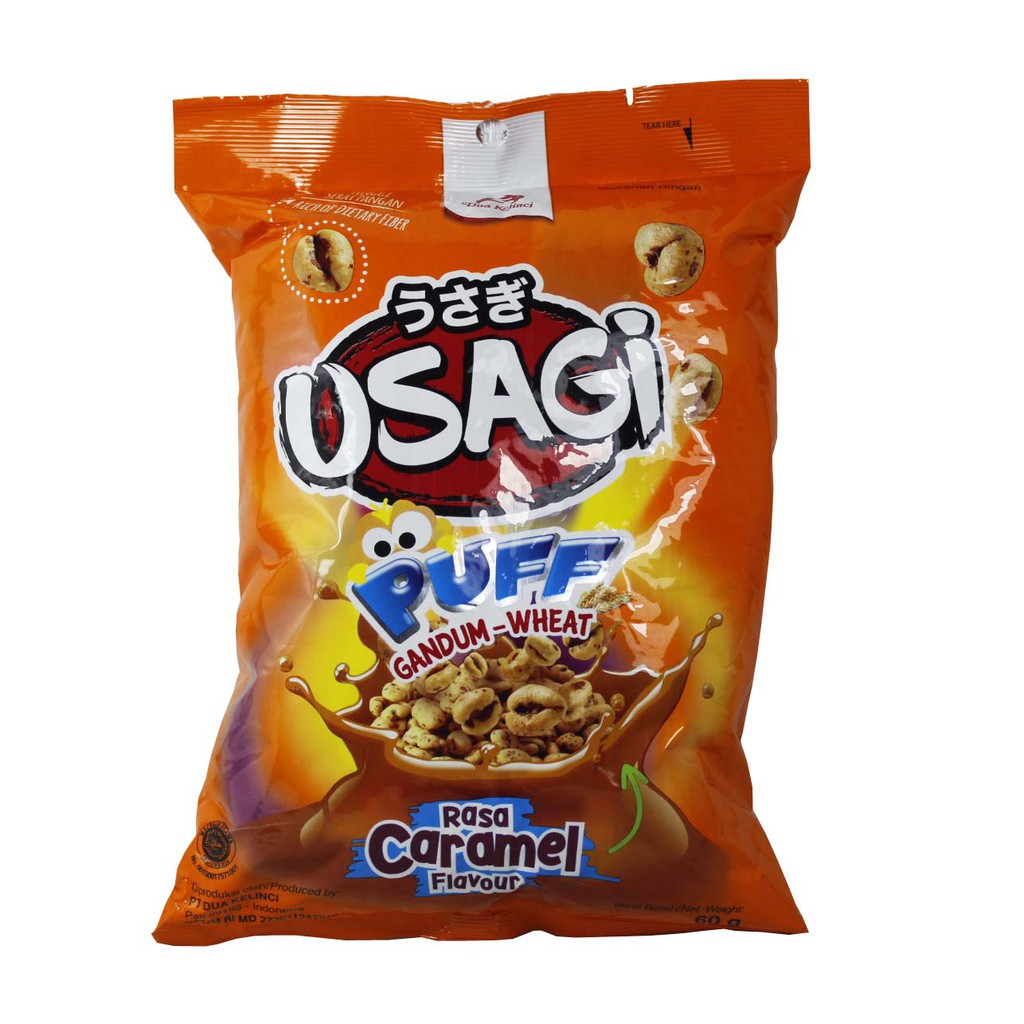 

Dua Kelinci Usagi Puff Caramel 60 Gram