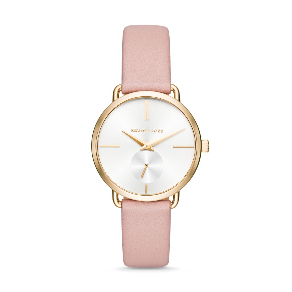 Michael Kors Portia - Leather - Pink - Jam Tangan Wanita - MK2659