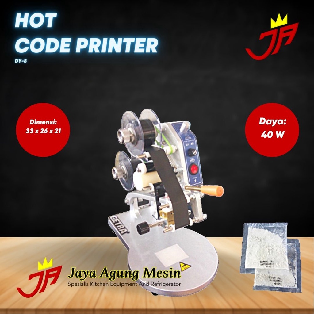 

Mesin Cetak Expired DY-8 GETRA Hot Code Printer
