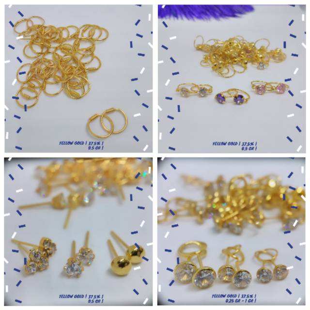 READYSTOCK Anting/Giwang Desy/Dewi Toge Emas Asli Kadar 375