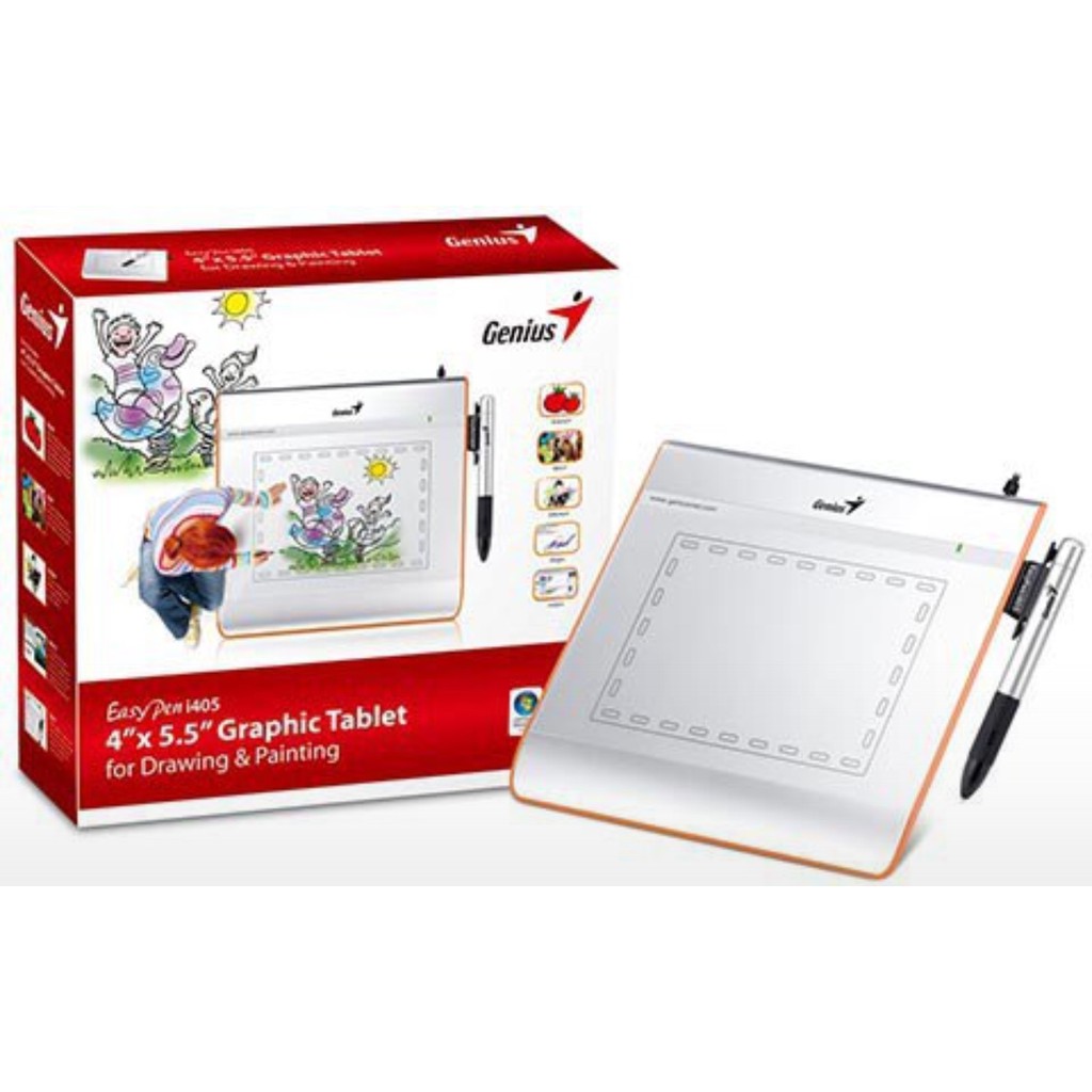 Pen Tablet GENIUS Easy Pen i405X Graphic Tablet Pen Stylus 4" x 5.5" inch