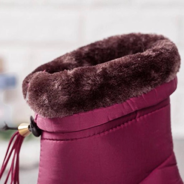 IMPORT Flash Sale Cuci Gudang Boots Snow Sepatu Boots Musim Dingin Parka Winter Wool Lapis bulu