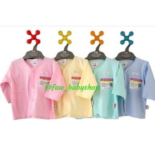 Termurah LIBBY Baju Lengan Panjang Newborn Polos Warna Termurah LIBBY Baju Lengan Panjang Newborn Polos Warna