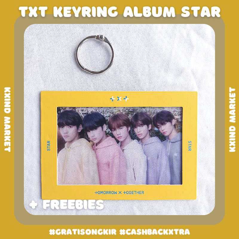TXT STAR Keyring Official / album txt / album txt star / photocard txt / txt star