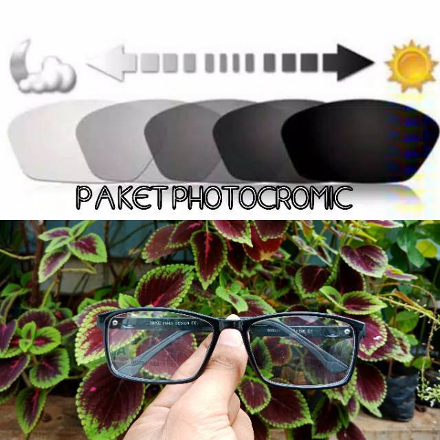 PROMO!!!PAKET FRAME + LENSA PHOTOCROMIC | KACAMATA MINUS / ANTIRADIASI. Termurah