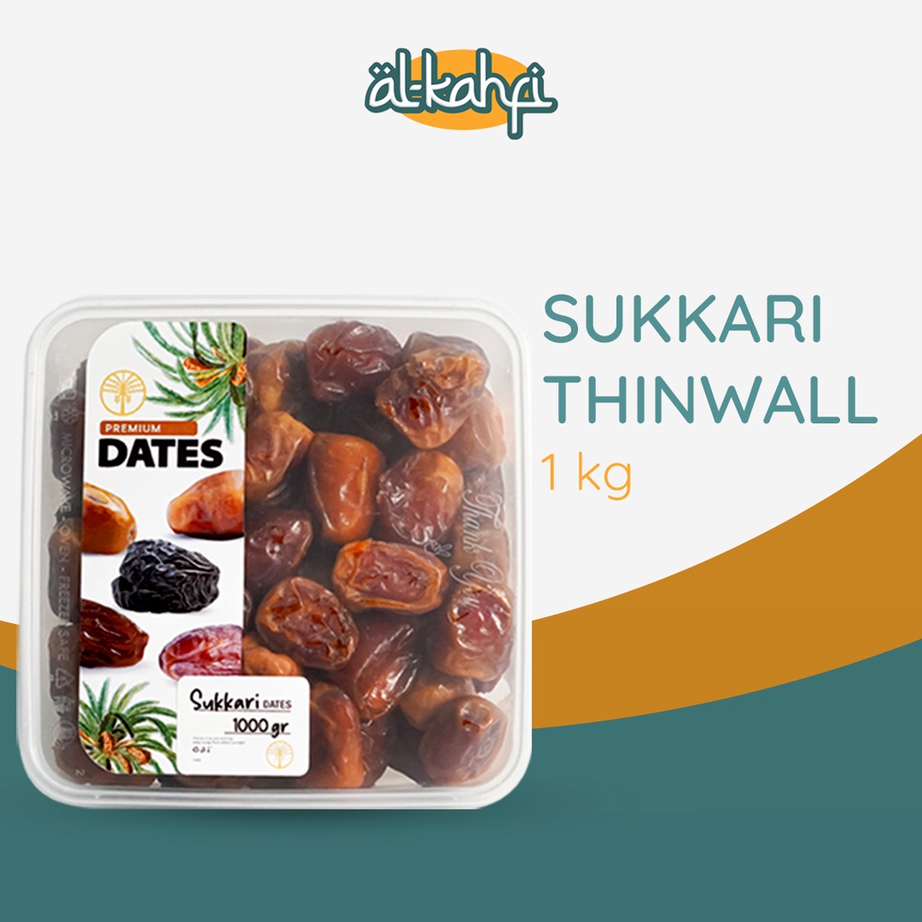 Kurma Sukari 1 Kg Thinwall Kurma Raja Premium Original