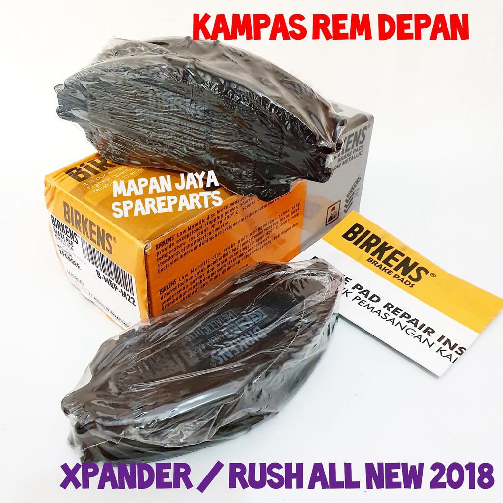 BRAKE PAD - KAMPAS REM DEPAN XPANDER / ALL NEW RUSH / TERIOS (BIRKENS)