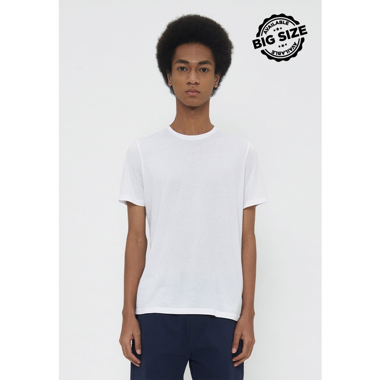 MANZONE Kaos Pria Lengan Pendek SLIM FIT Chirag Bestbuy-White