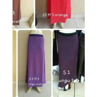 ❋ Rok pola A line rok kerja pinggang karet ◌