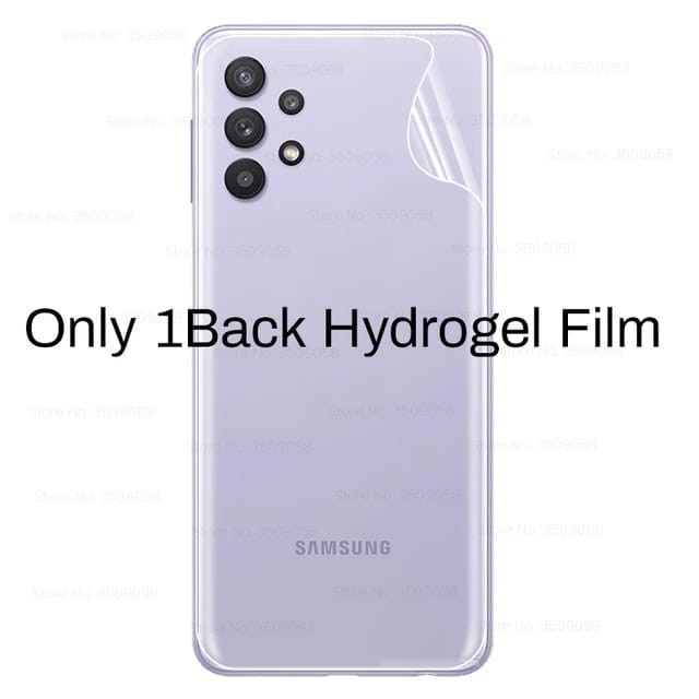 Samsung A33 5G A53 5G A73 5G A23 A13 A13 5G A52 A52s A72 A32 A22 A12 Anti Gores Hidrogel belakang clear Screen Guard Gel Back antigores Back bening glossy Hydro gel bac anti glare matte doff anti minyak anti oil s Samping Sampai atas dan bawah