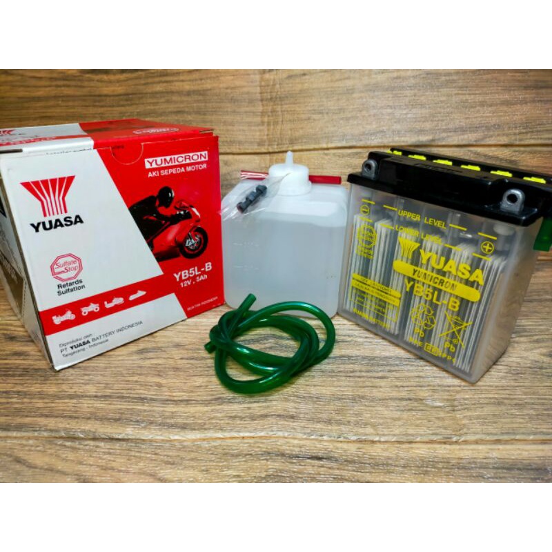 aki motor aki / accu basah Yuasa yb5l-b YB5LB aki motor aki motor supra aki motor grand aki motor sm