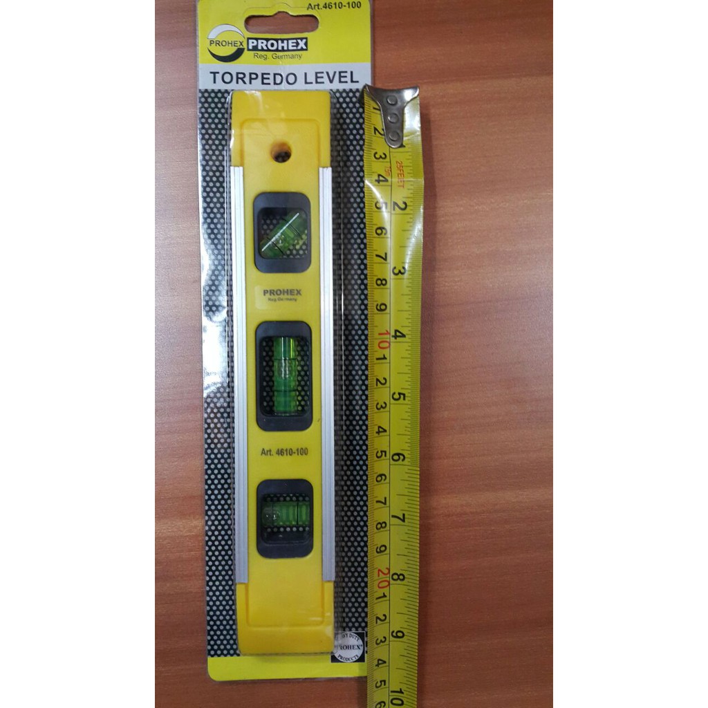 WATERPASS MAGNET 9&quot;&quot; / MAGNETIC TORPEDO LEVEL 9&quot;&quot; PROHEX