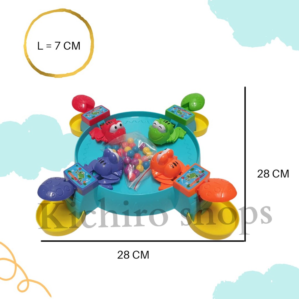 Mainan Anak Froggies Marble Swallowing  Katak Makan Kelereng - Kichiro Shops