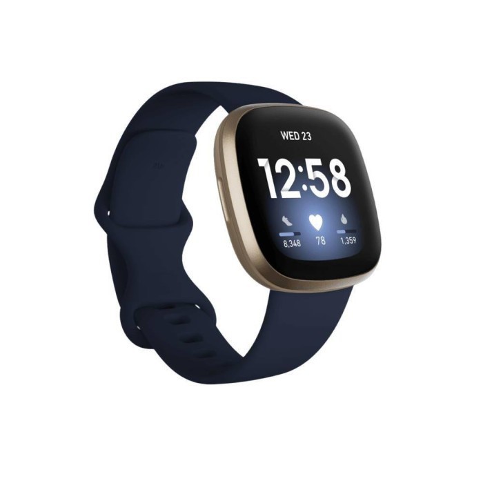 FITBIT VERSA 3 - Health &amp; Fitness Smartwatch - Black/Black Aluminum | Midnight/Soft Gold | Pink Clay