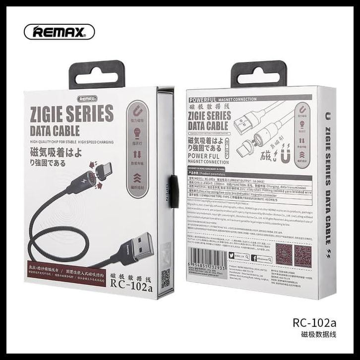 KABEL DATA REMAX ZIGIE MAGNETIC FAST CHARGING 3A TYPE C USB/MICRO USB - RC-102A