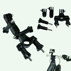 Bicycle Handlebar Mount with Three way Adjustable Pivot Arm for GoPro Hero Brica B Pro 5 Alpha Edit