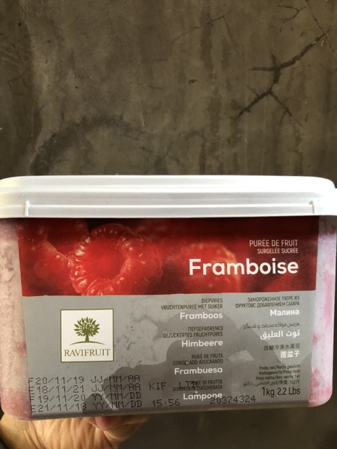 RaviFruit Raspberry 1 KG / Framboise / Puree Raspberry / Pure Buah Raspberry