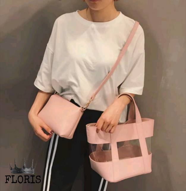 Fashion mika floris ember / handbag wanita