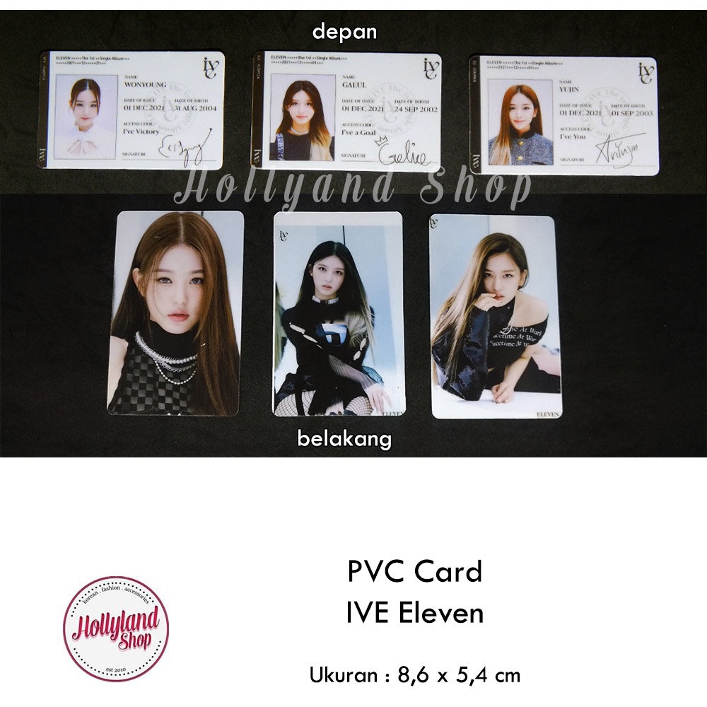 Kartu ID ( PVC Card ) Kpop - IVE