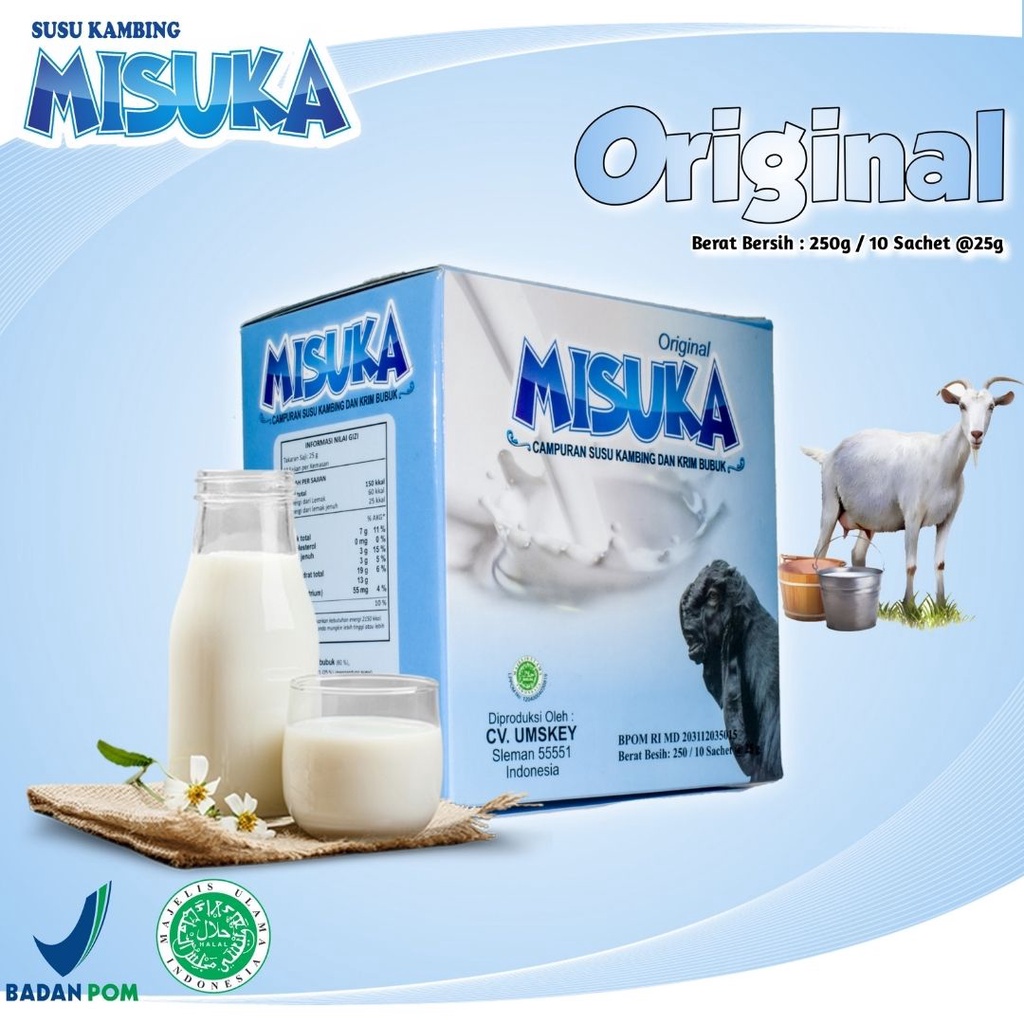 

Susu Kambing Bubuk Misuka Original 250 g