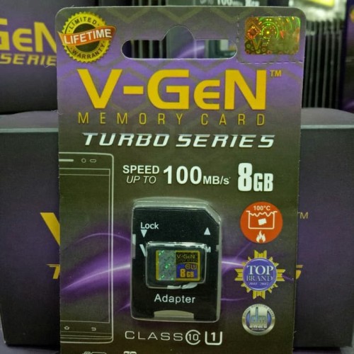 V-GEN 8GB TURBO CLASS 10 ORIGINAL