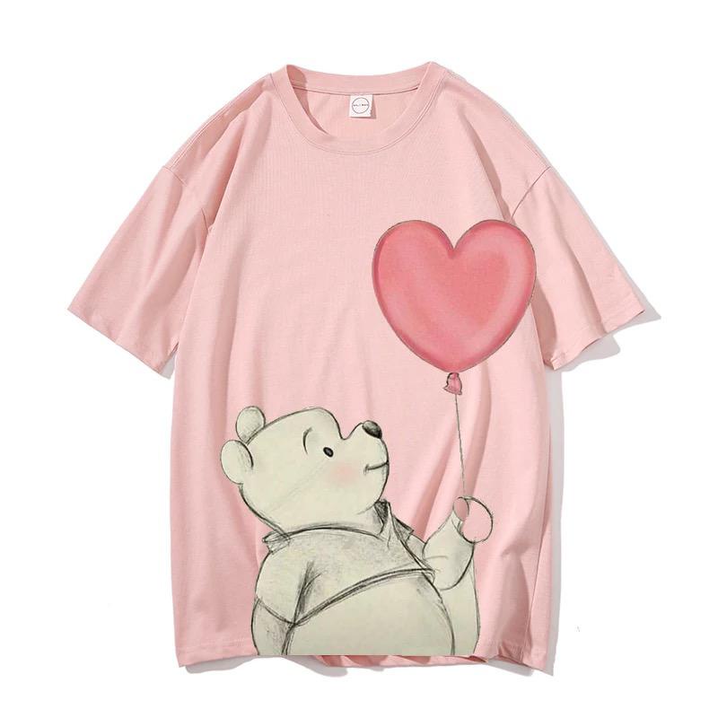 VS GG - ASLI JUMBO baju atasan KAOS JUMBO - big size POOH LOVE - konveksimurah