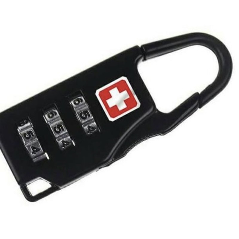 Gembok Swiss Password Code Lock - Gembok Koper Safety - Ziper Lock - Gembok.