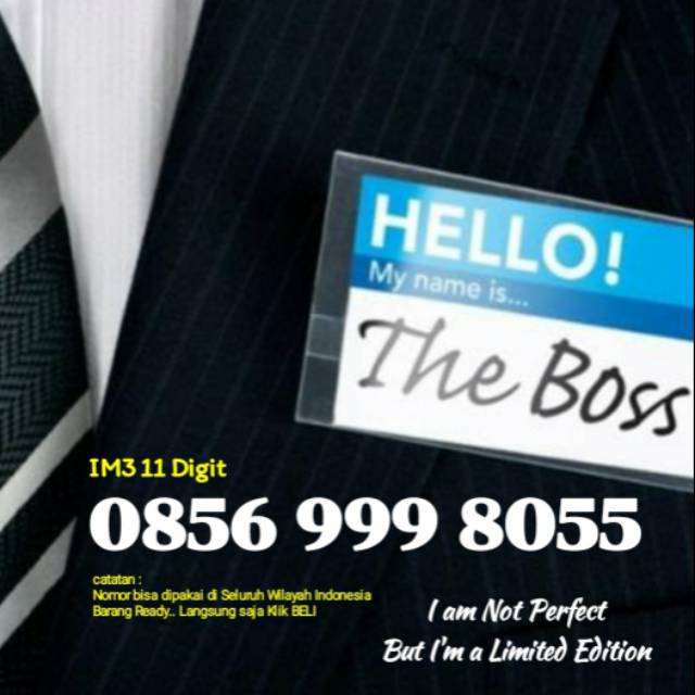 Nomor Cantik Indosat Im3 4G 11 digit seri BOSS. triple Rapih 999 8055
