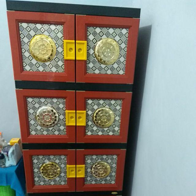 Lemari Plastik / Laci / Lemari Pakaian / Rak Serbaguna Portable  Susun 4 By Gojek