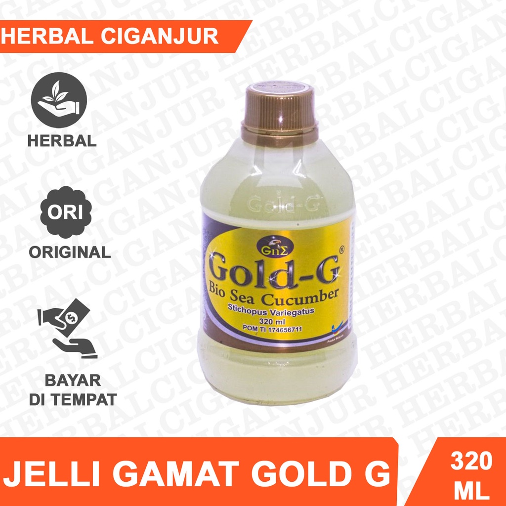 Jelly Gamat Gold G 320 ml Memperbaiki Sel-sel Yang Rusak Sangat Baik Untuk Kesehatan.